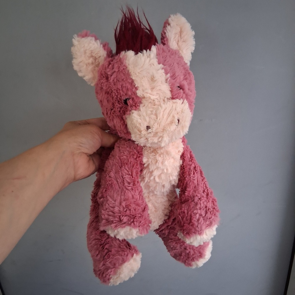 Gund Cozys Horse Pink Cream Textured Plush Stuffed Animal 6064471 2022 VGUC